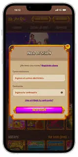 Pantalla de inicio de sesión de Abuking en la versión móvil